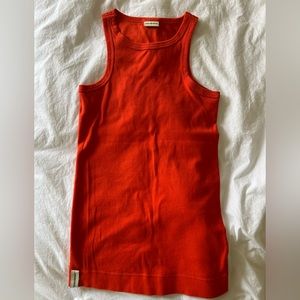 *AUTHENTIC* By Malene Birger Bright red/orange racerback tank top